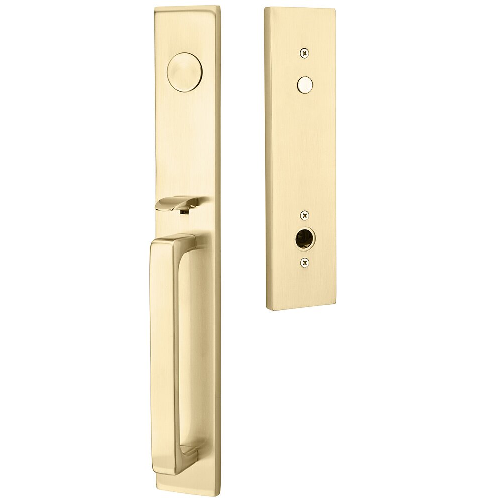 Emtek Contemporary Lausanne Entry Handleset with Dummy Cylinder and Lever