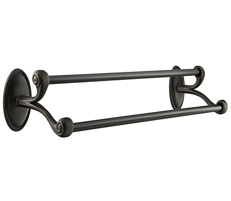 Emtek Tuscany Bronze Bath Double Towel Bar