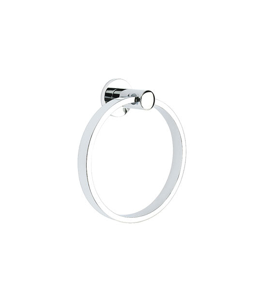Emtek Contemporary Modern Brass 6-1/2 Inch Bath Towel Ring