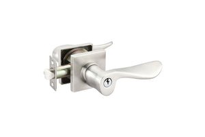 Emtek Contemporary Luzern Keyed Entry Door Lever with Square Rosette