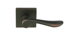 Emtek Contemporary Luzern Keyed Entry Door Lever with Square Rosette