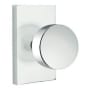 Emtek Contemporary Round Keyed Entry Door Knob with Rectangular Rosette