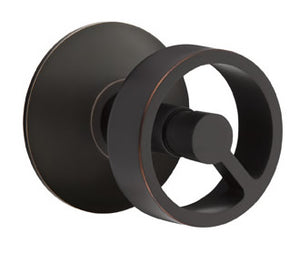 Emtek Contemporary Spoke Interior Door Knob with Modern Rosette