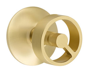 Emtek Contemporary Spoke Interior Door Knob with Modern Rosette