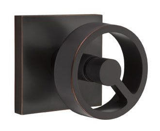 Emtek Contemporary Spoke Interior Door Knob with Square Rosette