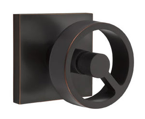 Emtek Contemporary Spoke Interior Door Knob with Square Rosette
