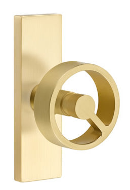Emtek Contemporary Spoke Interior Door Knob With Stretto Rosette