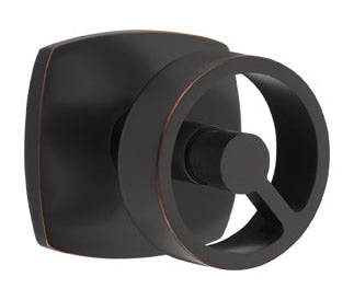 Emtek Contemporary Spoke Interior Door Knob with Urban Modern Rosette